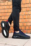 Boy Uzatan Ayakkabı Gizli Topuklu Lacivert Luxury Erkek Spor Ayakkabı MYY399